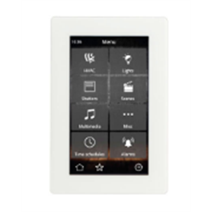 KNX Touchpanel 4.3" mit Ethernetanschluss und Türsprechfunktion, weiss