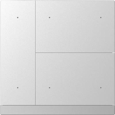 KNX WALTZ Taster 6-fach Alu, silber