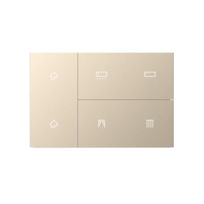 Set 6-fach zu Touch Pad, Metall Gold, Blank