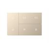 Set 6-fach zu Touch Pad, Metall Gold, Blank