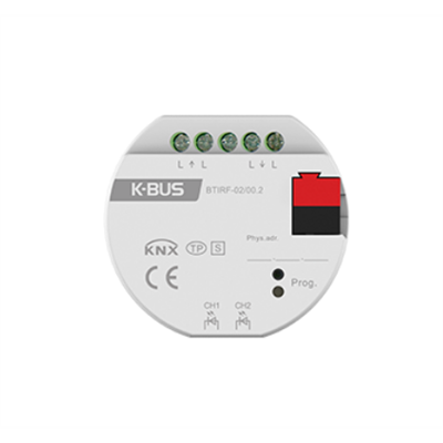 Émetteur IR KNX, encastré, double