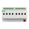 Attuatore di commutazione con misura di corrente a 8 canali 16A/C-Last KNX Secure