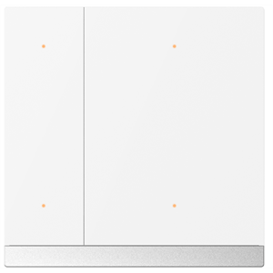 KNX WALTZ Tastierino 4 canali alu blanco