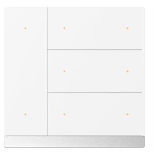 KNX WALTZ Tastierino 8 canali alu blanco