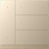 KNX WALTZ Tastierino 8 canali alu oro