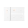 Set Touch Pad Waltz, metallo bianco, non incisa